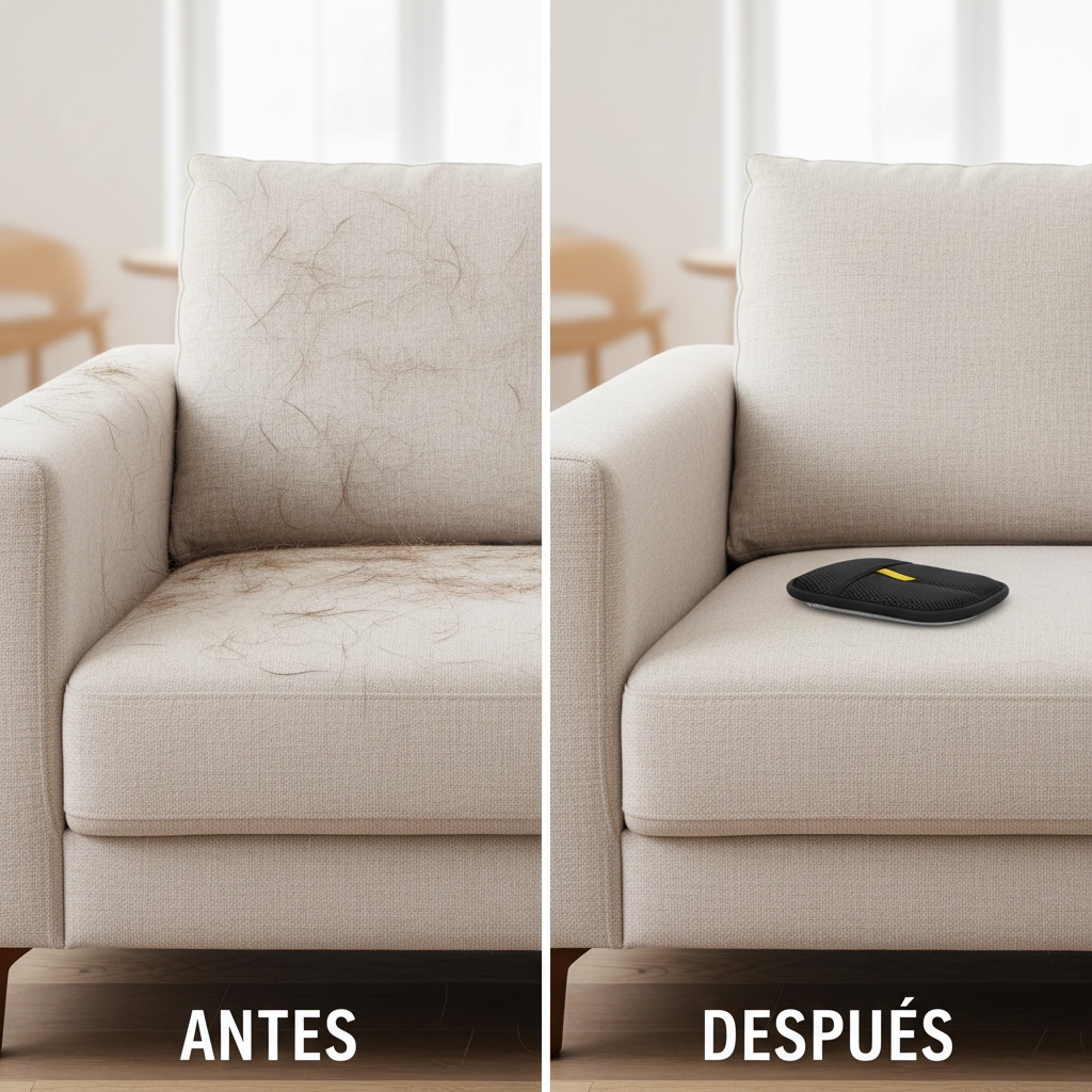 Antes y después - Sofá